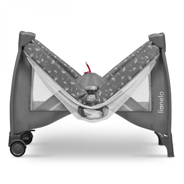 Lionelo Stefi Plus kétszintes utazóágy - Grey White manó palota