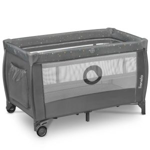 Lionelo Stefi Plus kétszintes utazóágy - Grey Multicolor manó palota