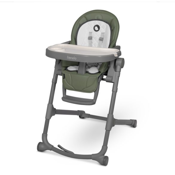 Lionelo Cora Plus 2in1 etetőszék és pihenőszék - Green Olive manó palota