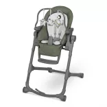 Lionelo Cora Plus 2in1 etetőszék és pihenőszék - Green Olive manó palota