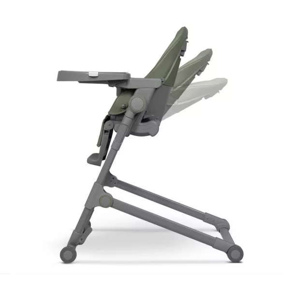 Lionelo Cora Plus 2in1 etetőszék és pihenőszék - Green Olive manó palota