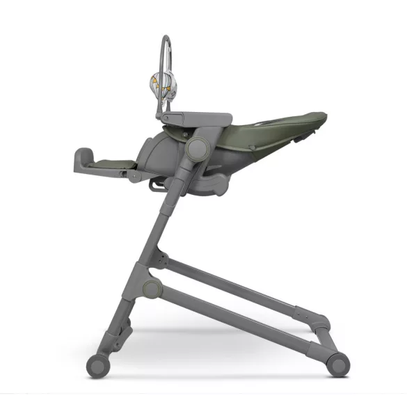 Lionelo Cora Plus 2in1 etetőszék és pihenőszék - Green Olive manó palota