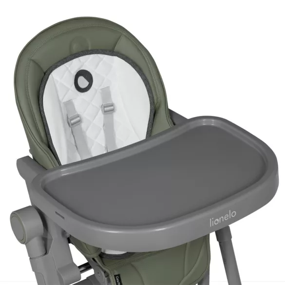 Lionelo Cora Plus 2in1 etetőszék és pihenőszék - Green Olive manó palota