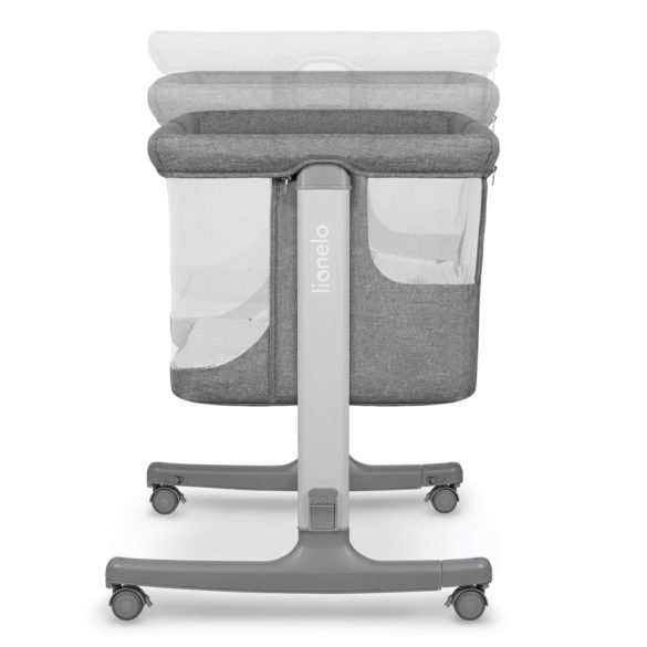 Lionelo babaöböl bölcsõ babaágy Aurora 3in1  szürke concrete