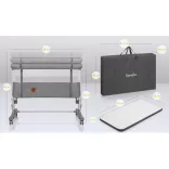 Lionelo Aurora 3in1 babaöböl, babaágy és bölcső - Grey Concrete