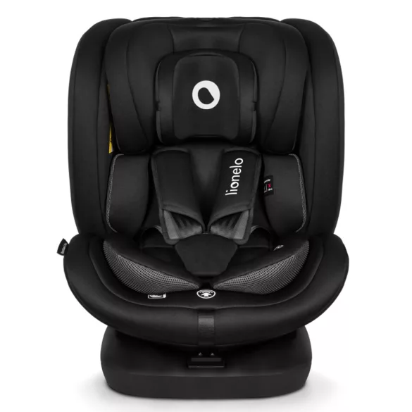 Lionelo gyerekülés Bastiaan i-Size Isofix 360 fok 40-150 cm fekete-carbon