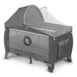 Lionelo Sven Plus multifunkciós utazóágy - Grey Concrete