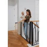Lionelo Truus Slim biztonsági ajtórács - Grey Graphite (75-105 cm) 2 db toldóval!