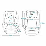 Lionelo gyerekülés AART I-Size 40-150 cm   grafitszürke
