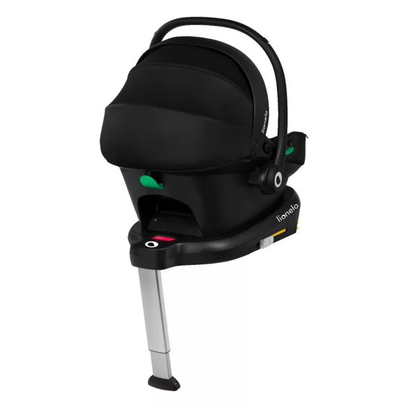 Lionelo Astrid I-Size Babahordozó + bázistalp Set (40-87 cm) - Black Grey