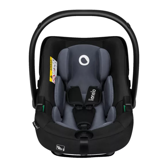 Lionelo Astrid I-Size Babahordozó + bázistalp Set (40-87 cm) - Black Grey