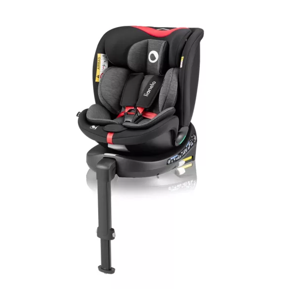 Lionelo gyerekülés Navy i-Size Isofix 360 fok 40-150 cm fekete-piros