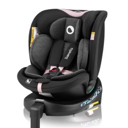   Lionelo gyerekülés Navy i-Size Isofix 360 fok 40-150 cm pink