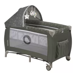 Lionelo Sven Plus multifunkciós utazóágy - Beige Olive