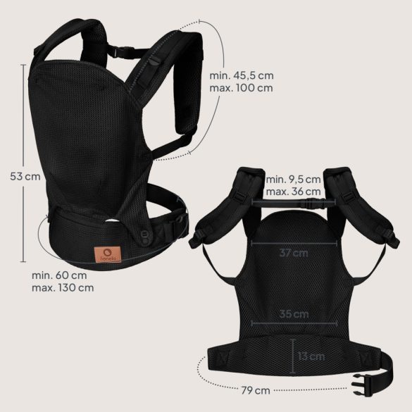 Lionelo Margareet Air csatos hordozó - Black