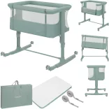 Lionelo Aurora 3in1 babaöböl, babaágy és bölcső -  Green Sage
