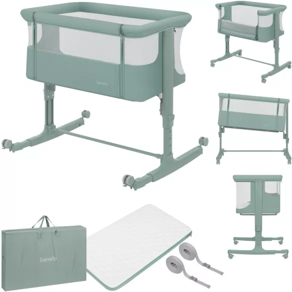 Lionelo Aurora 3in1 babaöböl, babaágy és bölcső -  Green Sage