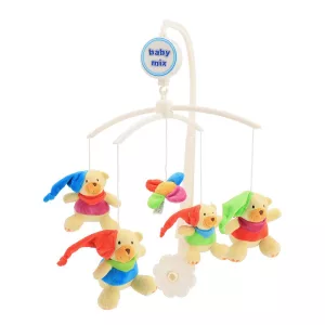 Baby Mix zenélõ-forgó sapkás macik