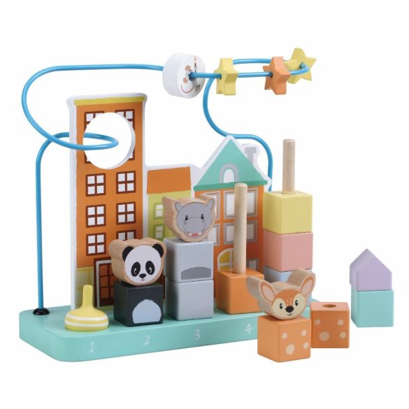 Sun Baby Fa játék - Drót labirintussal