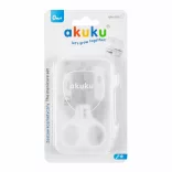 Akuku manikûr készlet tokban fehér