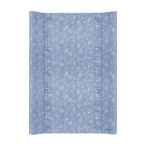Ceba pelenkázó lap puha 2 oldalú 50x70cm Denim style boho kék