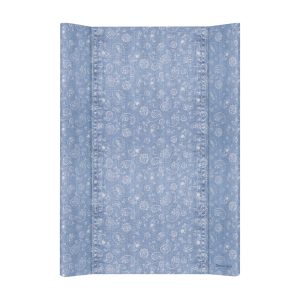 Ceba pelenkázó lap puha 2 oldalú 50x70cm Denim style boho kék