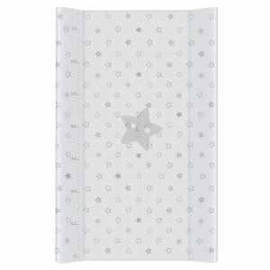 Ceba pelenkázó lap merev 2 oldalú 50x80cm COMFORT csillag szürke