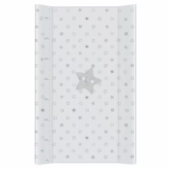 Ceba pelenkázó lap merev 2 oldalú 50x80cm COMFORT csillag szürke