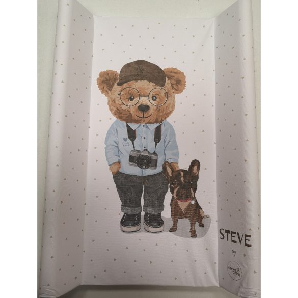 Ceba pelenkázó lap merev 2 oldalú 50x70cm COMFORT Fluffy Puffy Steve