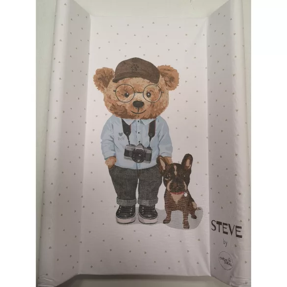 Ceba pelenkázó lap merev 2 oldalú 50x70cm COMFORT Fluffy Puffy Steve