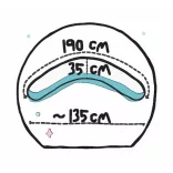 Ceba szoptatós párna multi jersey PHYSIO  Csillag szürke