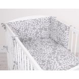 BabyLion Prémium 3 részes ágyneműhuzat szett - Szürke buborékok