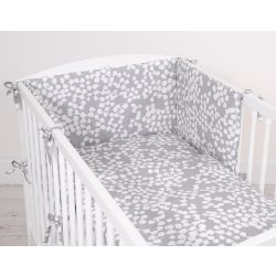   BabyLion Prémium 3 részes ágyneműhuzat szett - Szürke buborékok