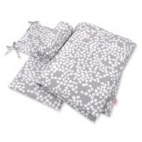 BabyLion Prémium 3 részes ágyneműhuzat szett - Szürke buborékok