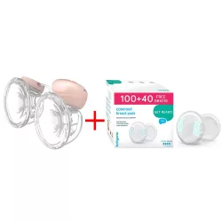   BabyOno mellszívó Twinny elektromos, viselhetõ, dupla - 100 plusz 40db melltartóbetéttel 1002 - 296/140