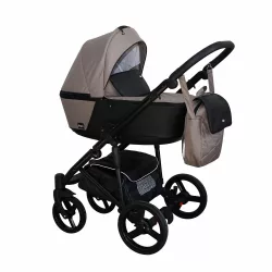   Mikrus multifunkciós babakocsi Capri (merev mózes, hordozó 0-10kg, pelenkázótáska)  bézs 455