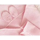Vaganza fürdõlepedõ Waffle 70X70cm rózsaszín