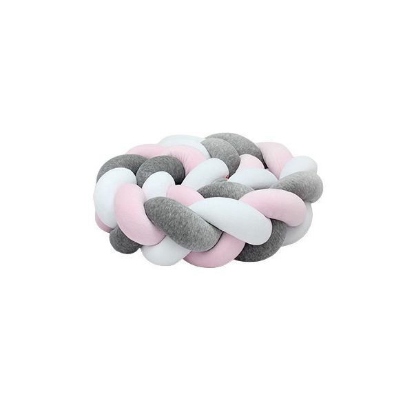 Scamp Plüss Fonott rácsvédő 180cm - Rózsaszín-Szürke-Fehér