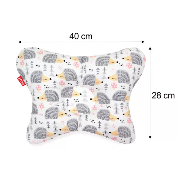 Scamp Laposfejűség elleni babapárna - HedgehogGrey