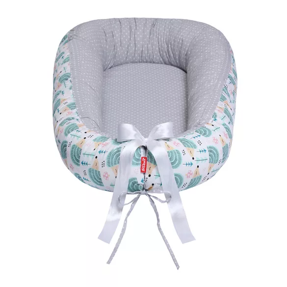 Scamp babafészek kókuszbetétes Hedgehog Green BF014