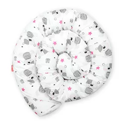   Scamp rácsvédõ hengerpárna 210cm White Grey Bears BRVE010 210CM