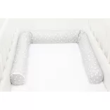 Scamp rácsvédõ hengerpárna 180cm Little Heart White Grey BRVE011 180CM