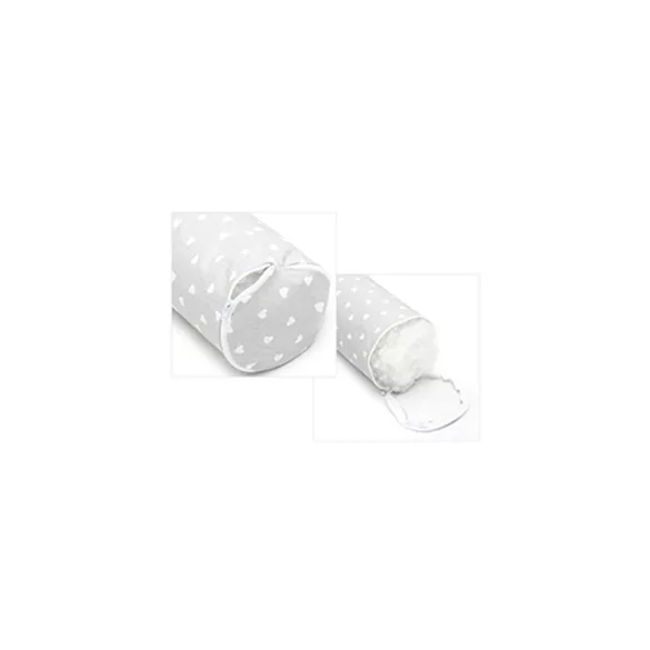 Scamp rácsvédõ hengerpárna 180cm Little Heart White Grey BRVE011 180CM