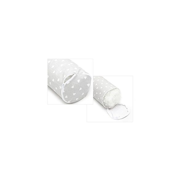 Scamp rácsvédõ hengerpárna 210cm Little Heart White Grey BRVE011 210CM