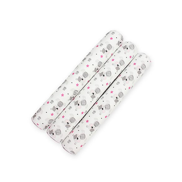 Scamp Henger rácsvédő 210 cm (3x70 cm) - Fehér alapon macik és csillagok