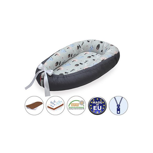 Scamp Babafészek - Kifordíható! - Graphite - Forest