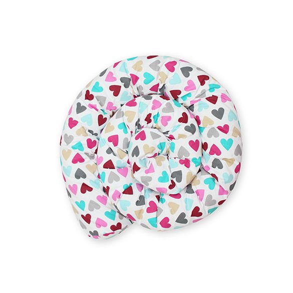 Scamp Rácsvédő hengerpárna 180 cm - Színes szívecskék