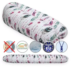   Scamp szoptatós párna univerzális pamut Feather Pink Green SZPE248