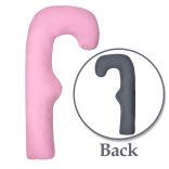 Scamp ölelõ párna F-alakú 80x150cm Rózsaszín-grafit FELP008_80