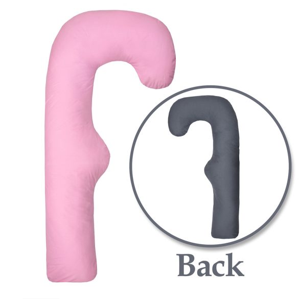 Scamp ölelõ párna F-alakú 80x150cm Rózsaszín-grafit FELP008_80